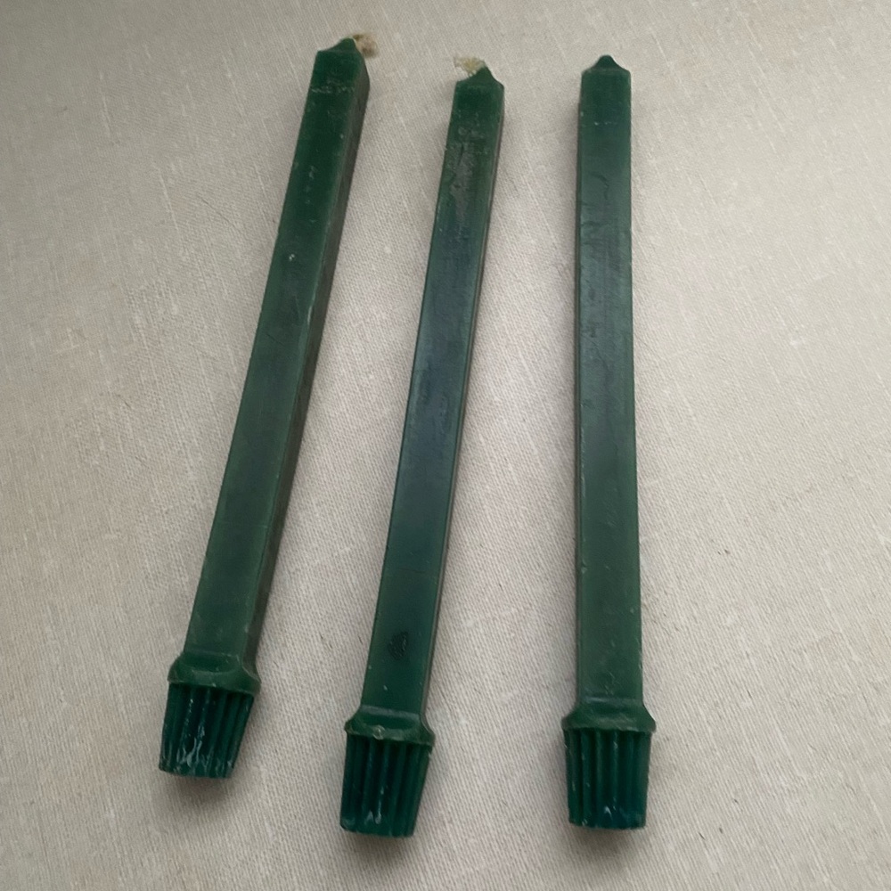 Vintage Partylite‎ Evergreen Candle Sticks Candlestick Lot Of 3 Unlit